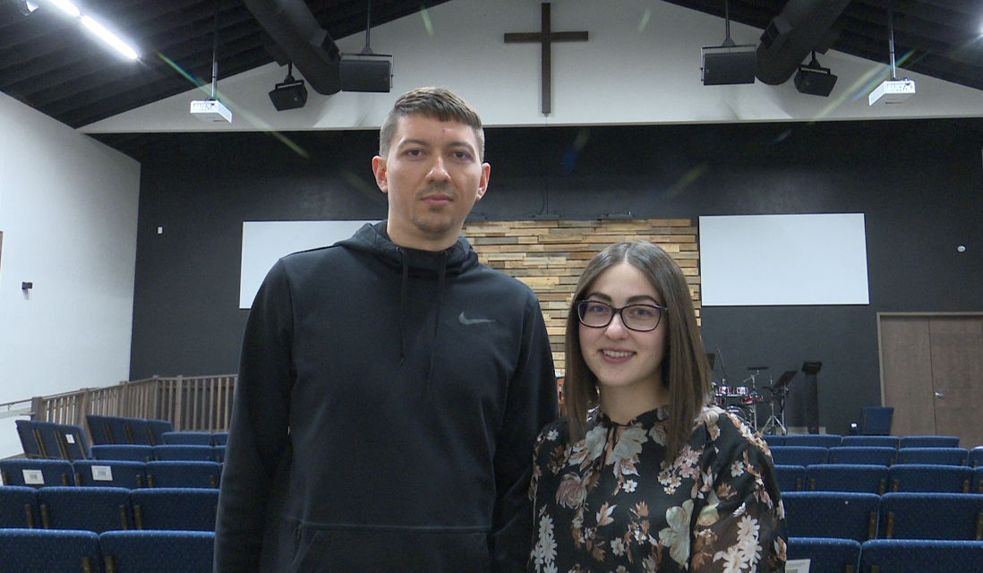 Prayer service for Ukraine: Couple shares what their family in Ukraine are going through