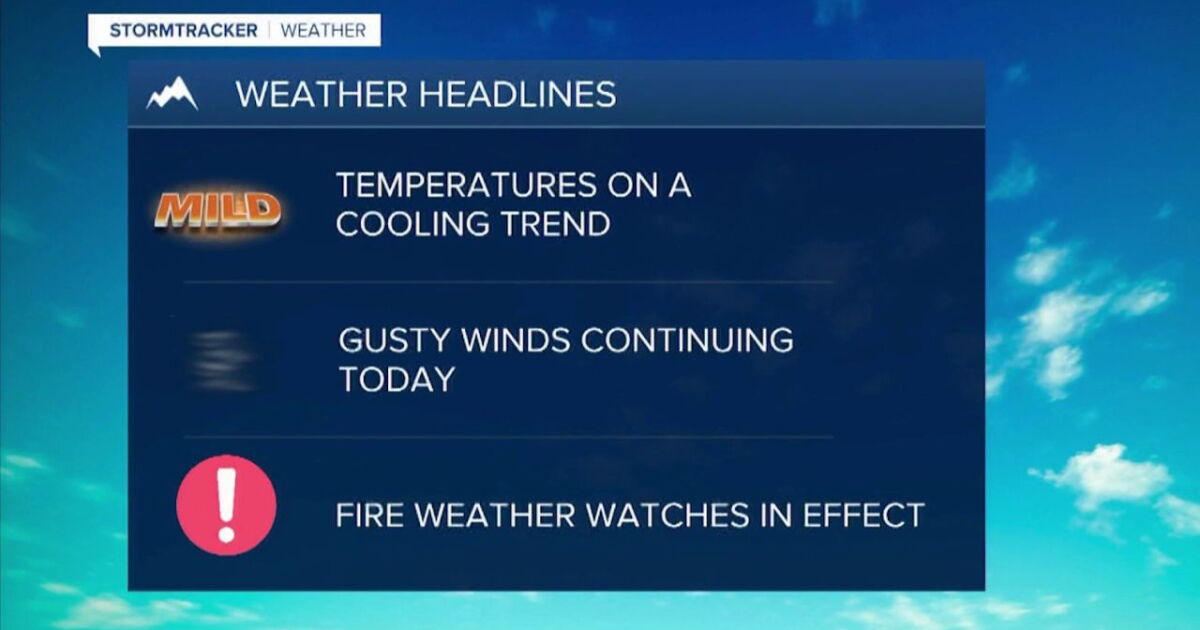 Temperatures on a cooling trend for the rest of the week - Vimarsana News