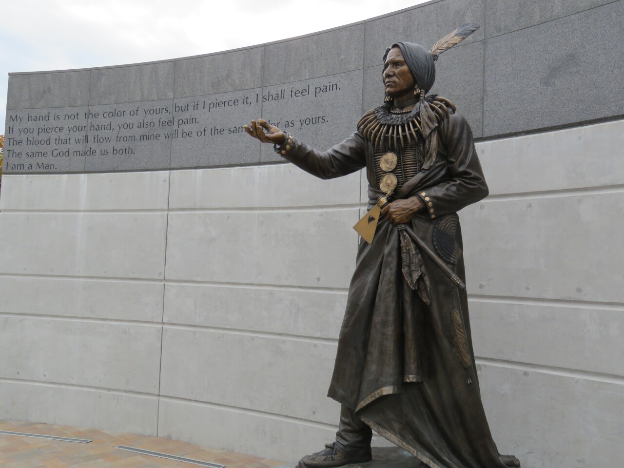 Chief Standing Bear statue on Centennial Mall in Lincoln.jpg