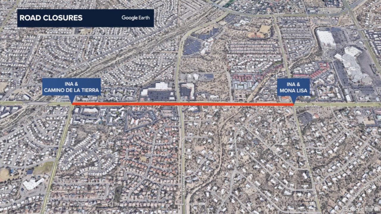 Northside road closures
