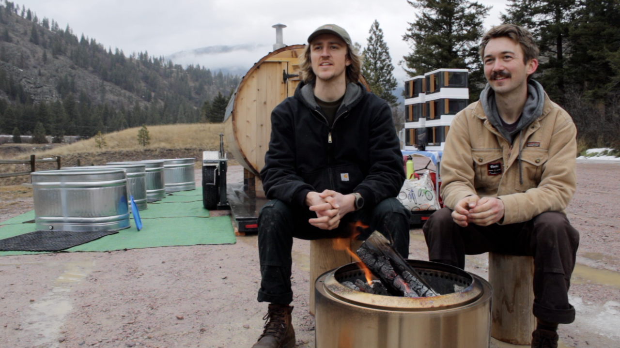 Luke and Nick - MT Sauna