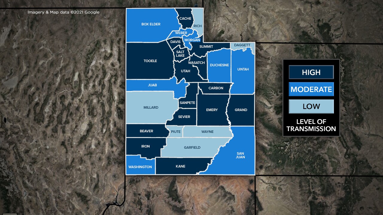 COVID Transmission Map