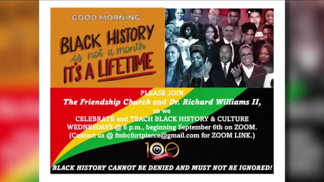 Black history ad for Faith in Florida churches