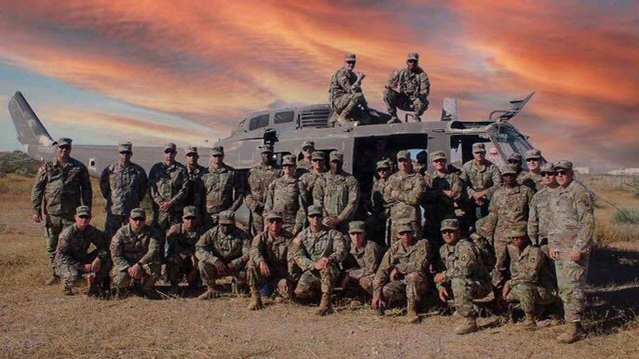 Specialist Justin Hessinger in the Florida National Guard