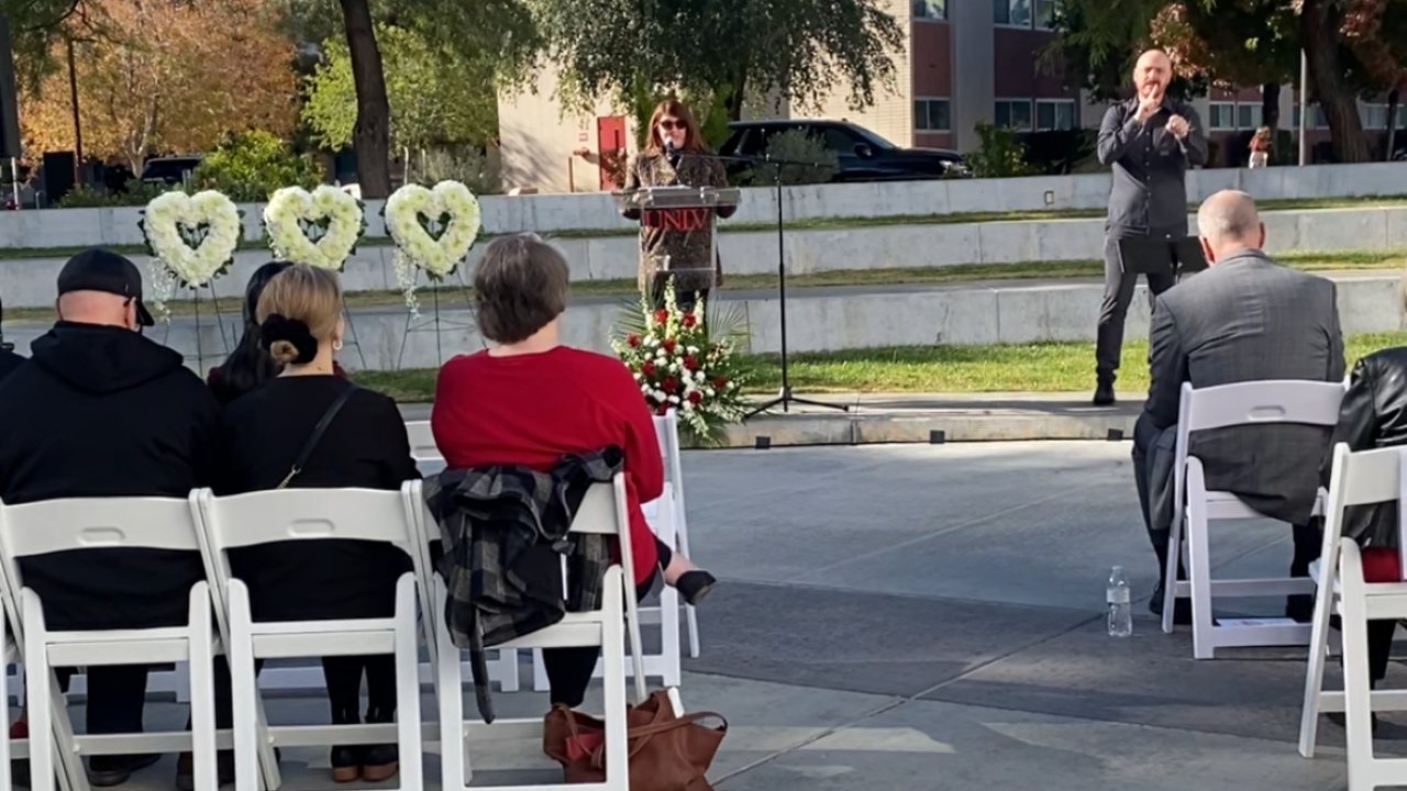 2 years after shooting tragedy, UNLV unveils memorial plans at remembrance event