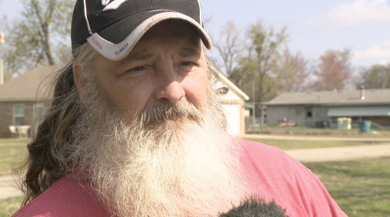 two shot ROGERS COUNTY RESIDENTS CLEAN UP AFTER TORNADO DAMAGE