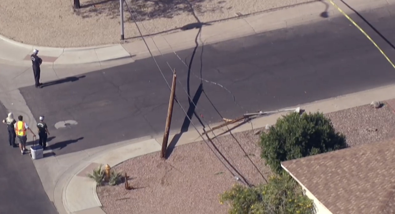 35th Drive and Butler poles down