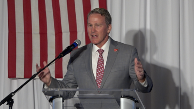 U.S. Senator Jon Husted at a rally in Columbus