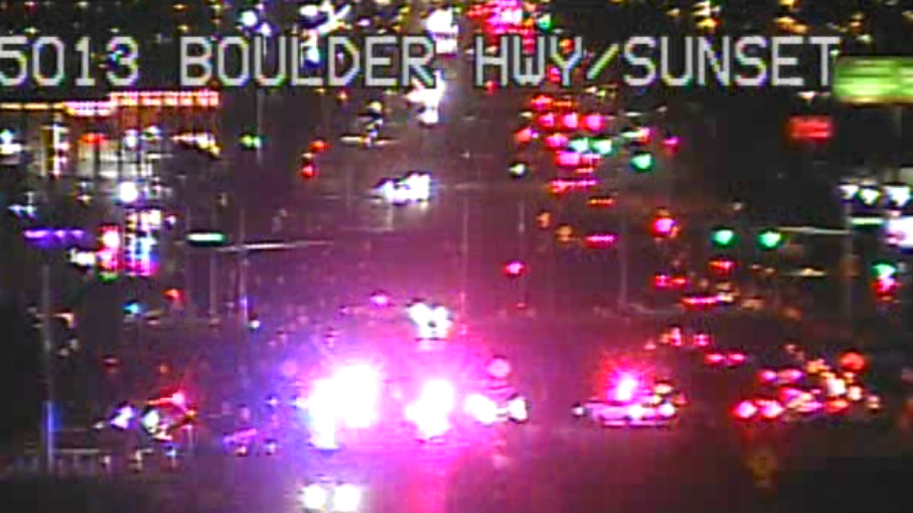Crash blocks all lanes on northbound Boulder Highway before Coogan Drive, RTC says