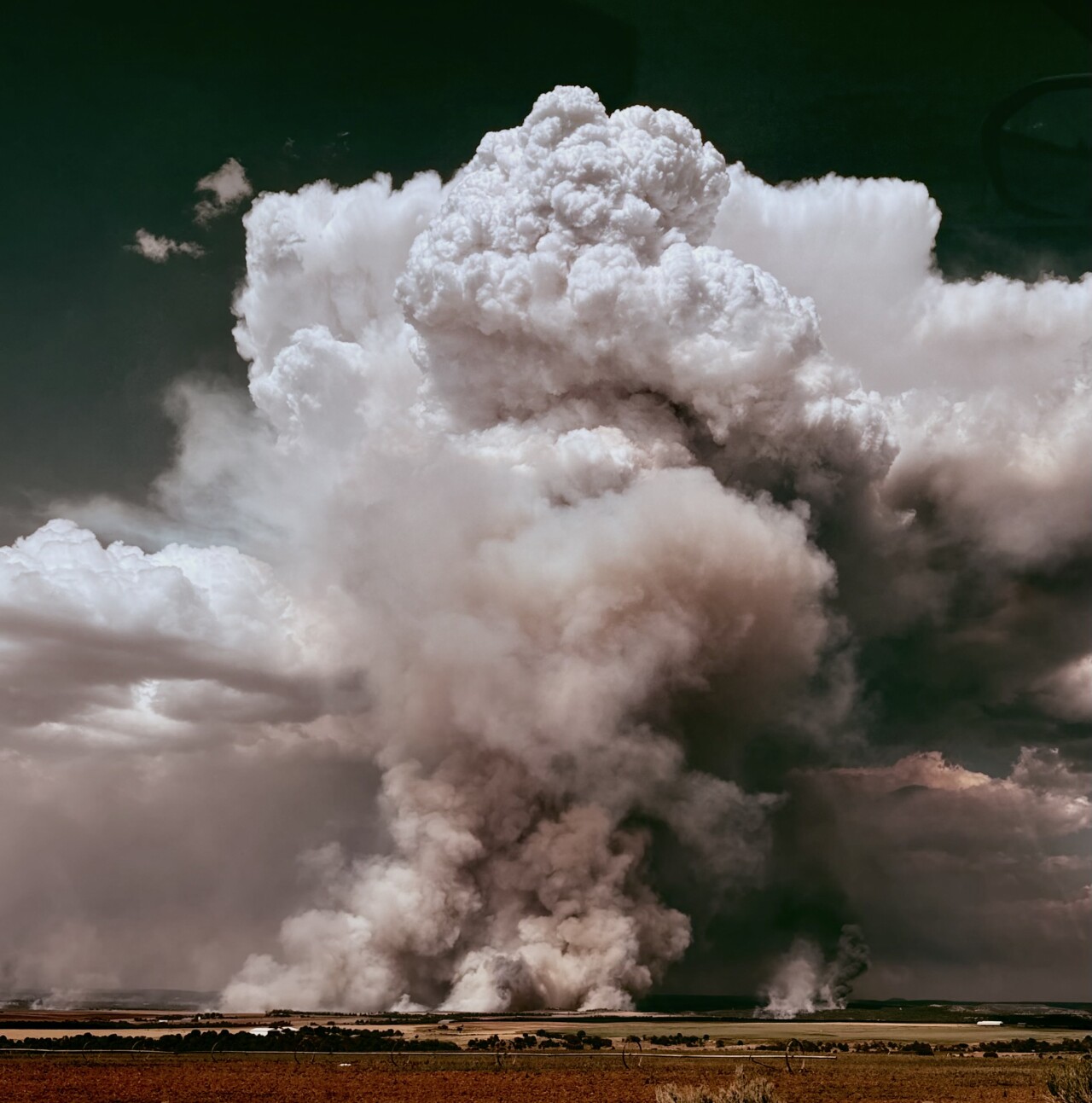 The Ferris Fire as seen on July 7, 2026.