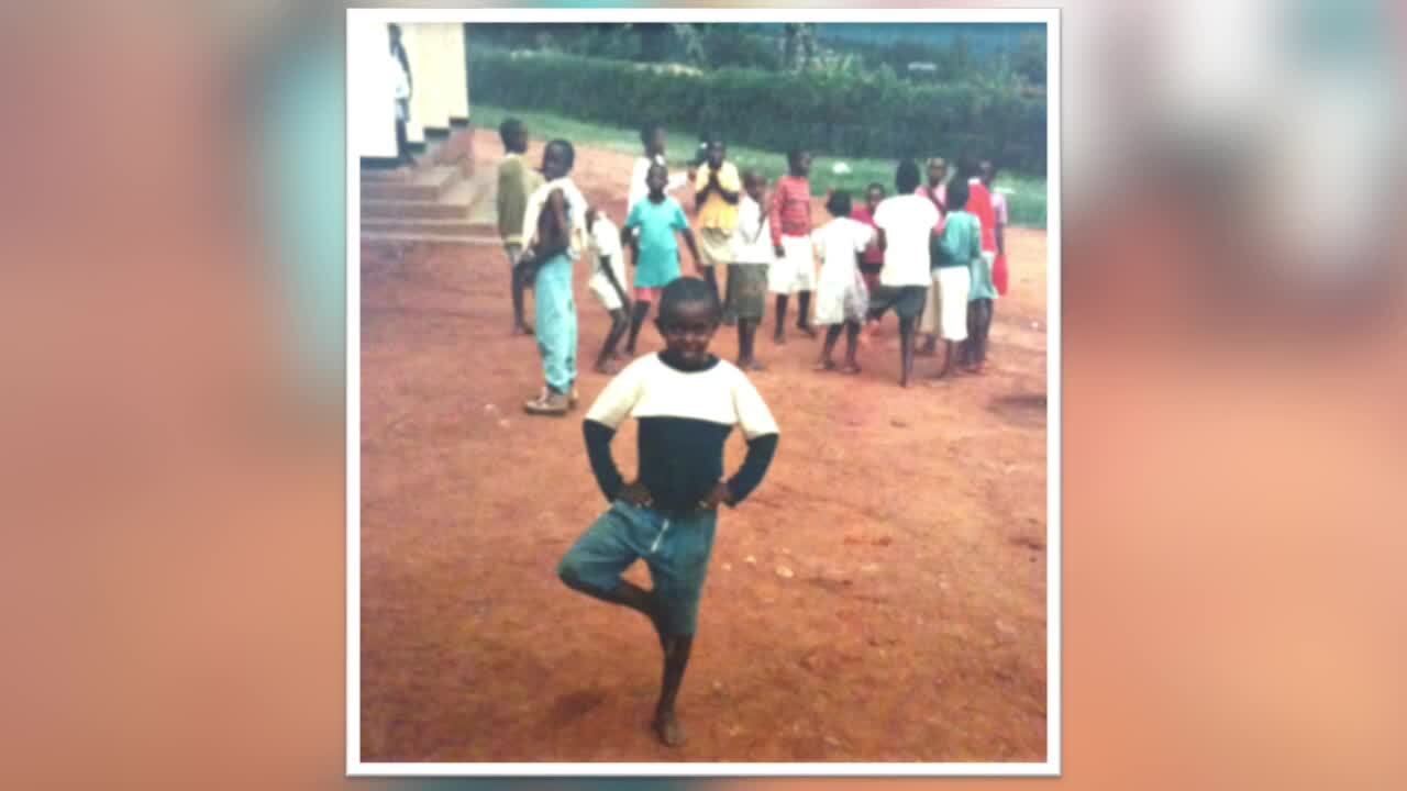 Alex Nsengimana as a child living in Rwanda orphanage