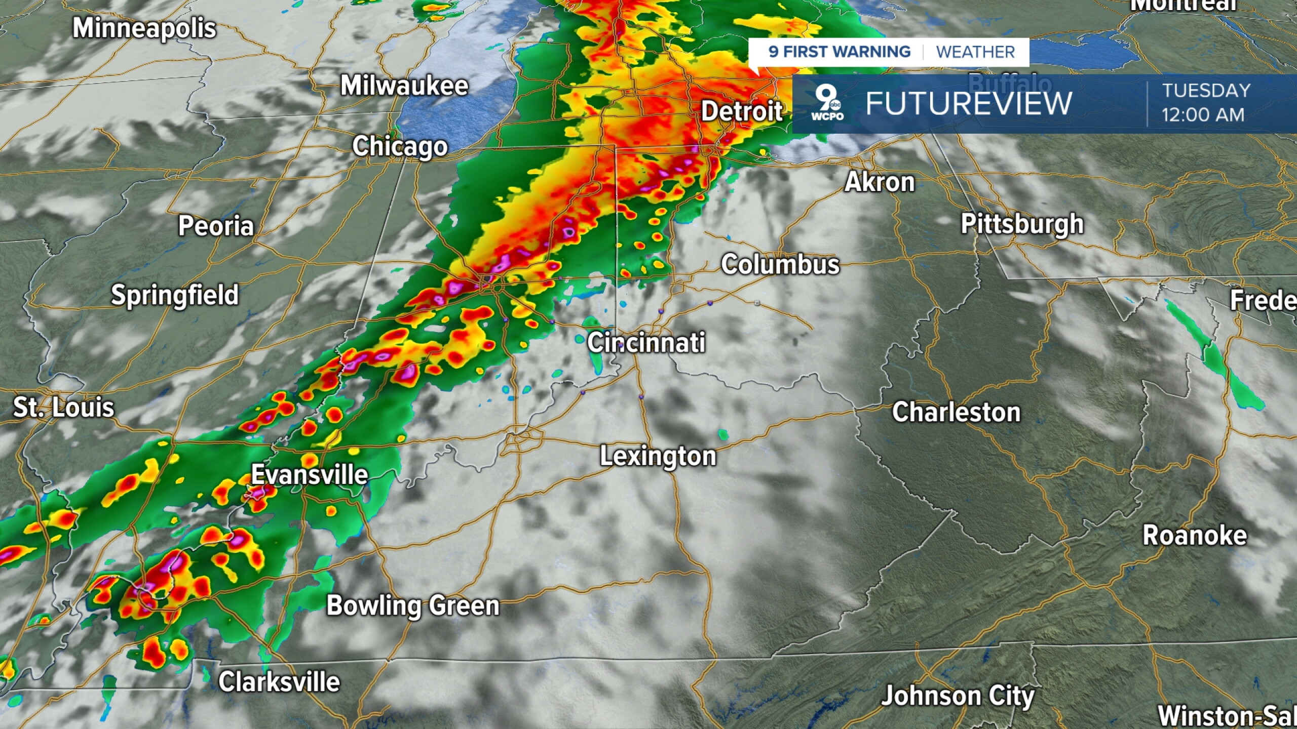 Severe Thunderstorm Watch issued for several counties