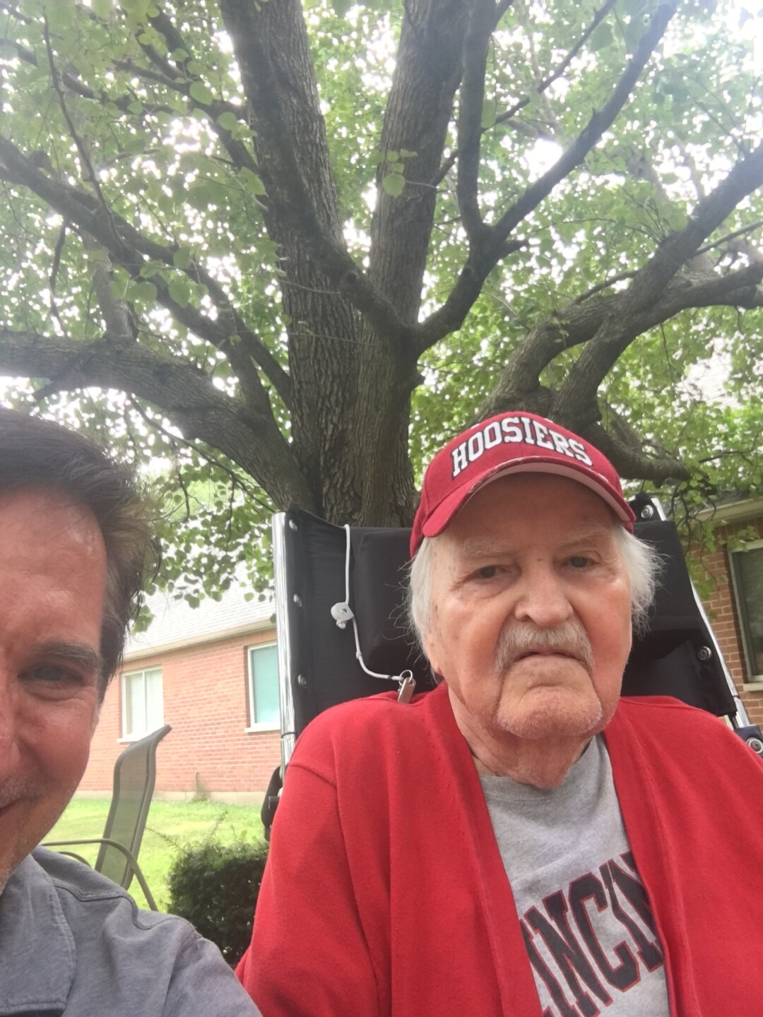 Rob Deubell with his father, Bob Deubell, in 2019, a year before his death.