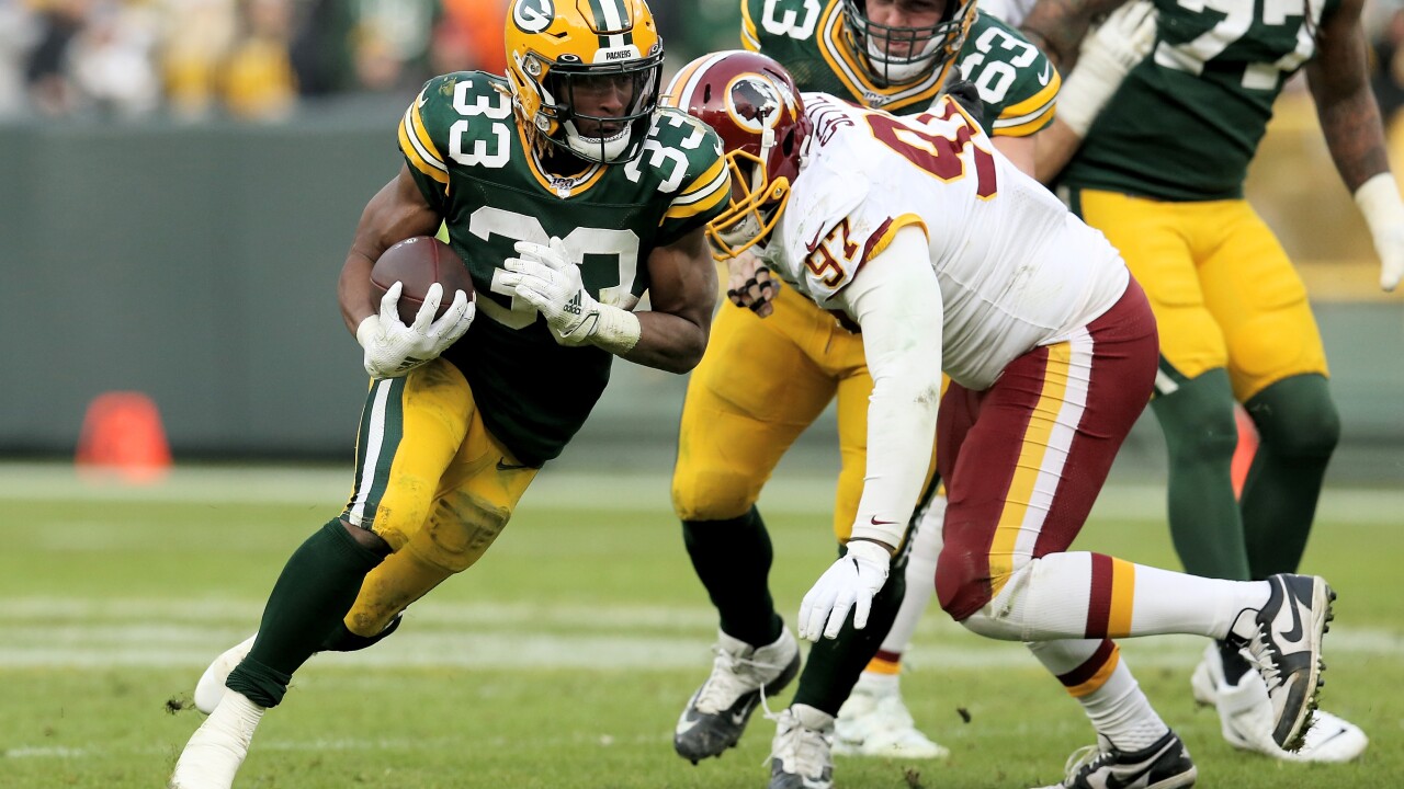 Aaron Jones Leads Packers Past Washington 20 15