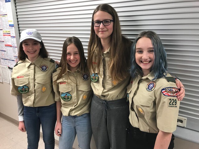 Mukwonago girls part of large BSA Troop