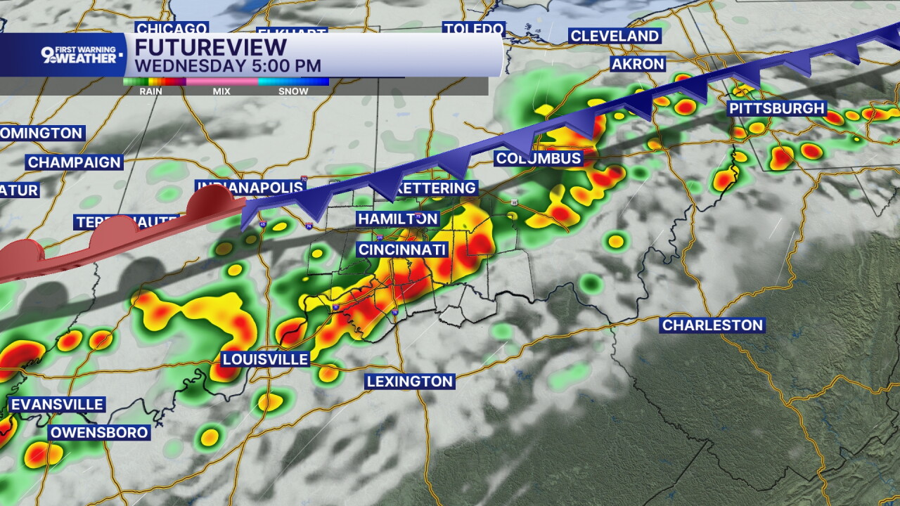 Wednesday rainfall