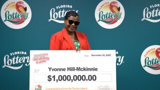 Yvonne Hill-Mckinnie won $1 million prize playing the  $1,000,000 HOLIDAY CA$H scratch-off game.