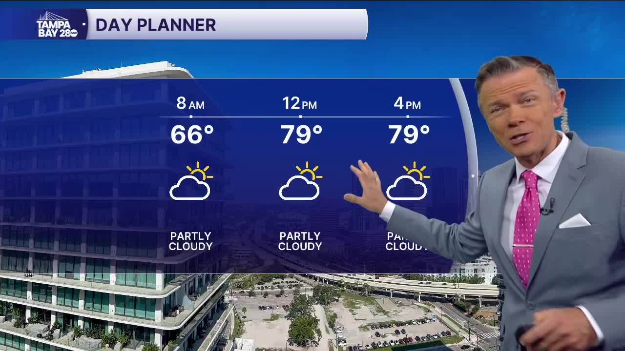 Forecast: Warmer, breezy and more humid today