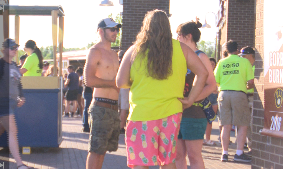 Hundreds of Timber Rattlers fans ditched the air conditioning and braved the high heat at Friday’s game