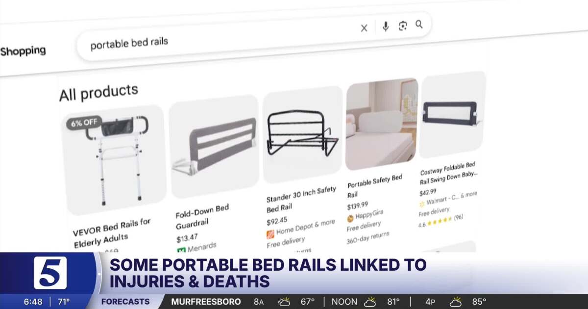 Some portable bed rails fail safety tests, Consumer Reports finds