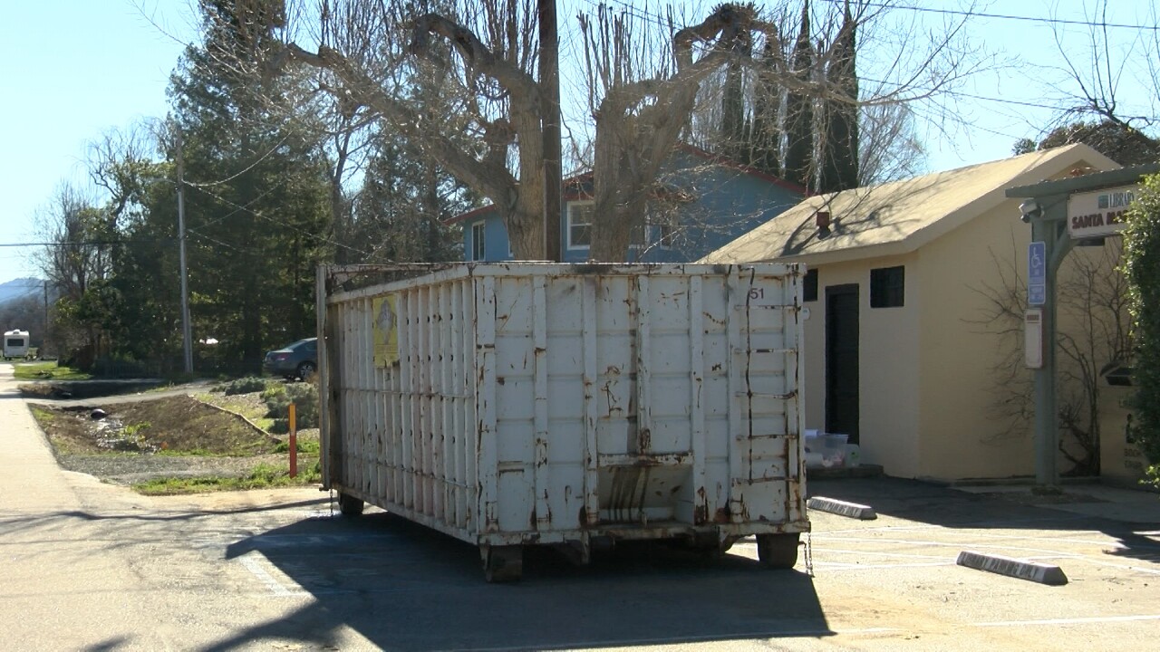 The San Luis Obispo County Office of Emergency Services has made available collection bins for residents to drop off storm-related trash.