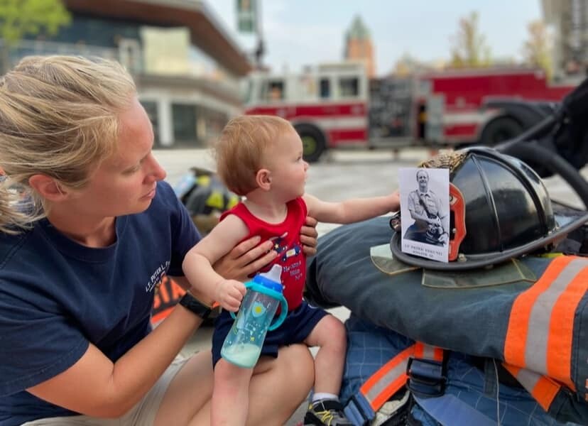 Julie Henneberry and her son