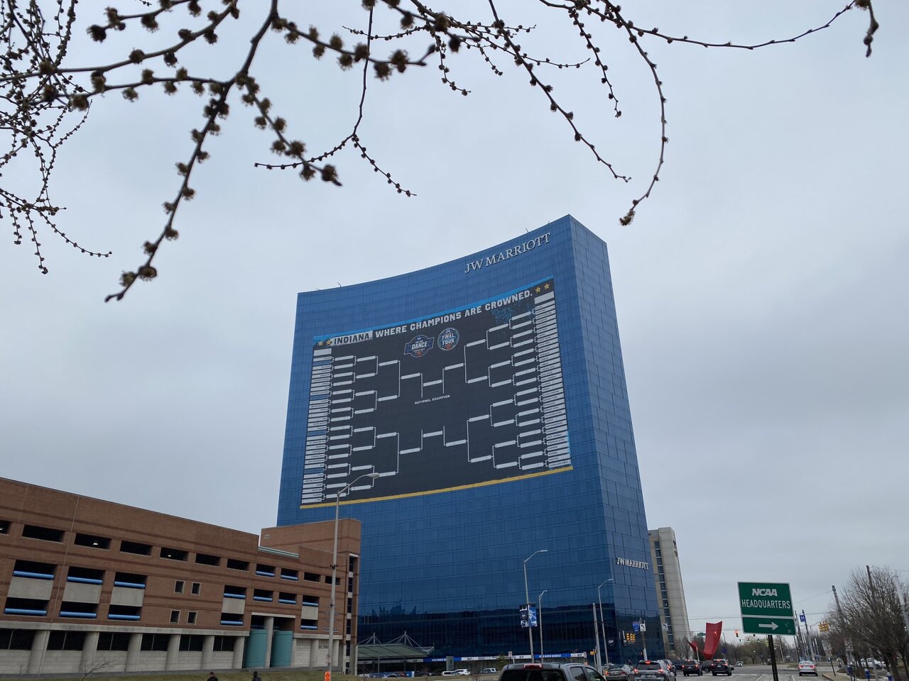 NCAA TOURNAMENT BRACKET ON JW MARRIOTT DOWNTOWN INDY