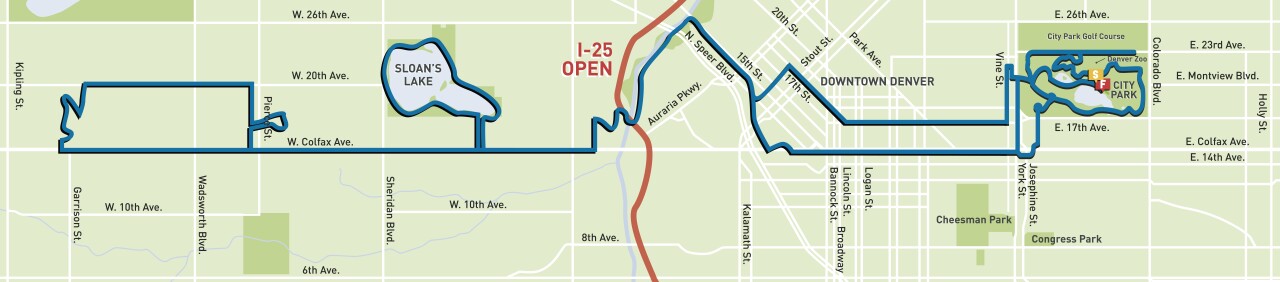 2021 Colfax Marathon map