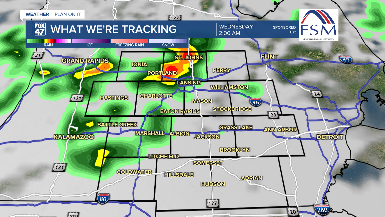 Showers and storms return to our neighborhoods overnight Tuesday into Wednesday