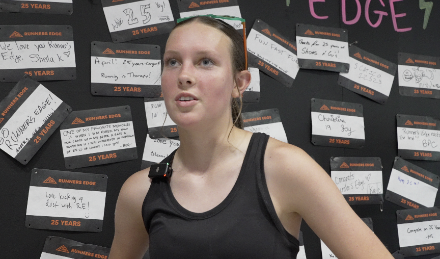 Community group runner, Adalei Shepardbush