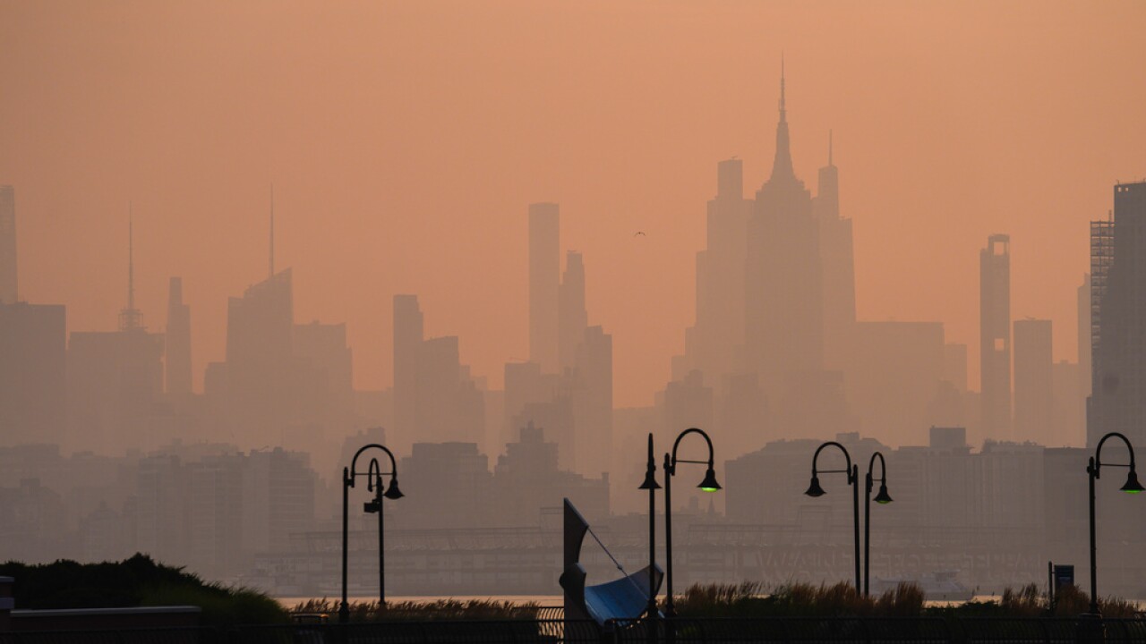 APTOPIX Climate Wildfires Smoke New York