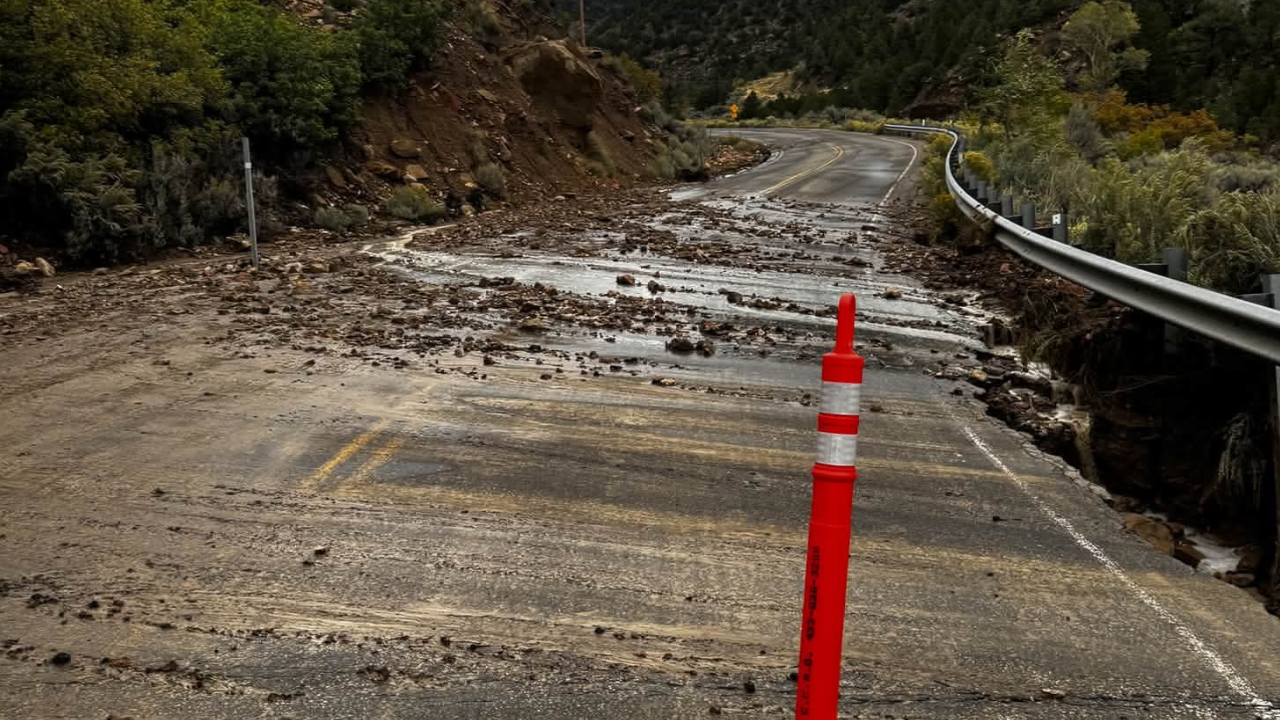 Nine Mile Road damage