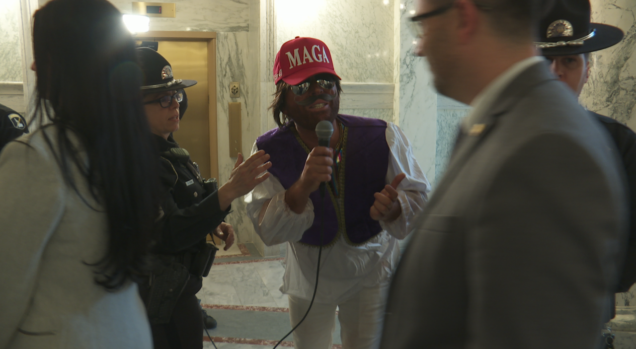 David Pettinger dressed as Alladin