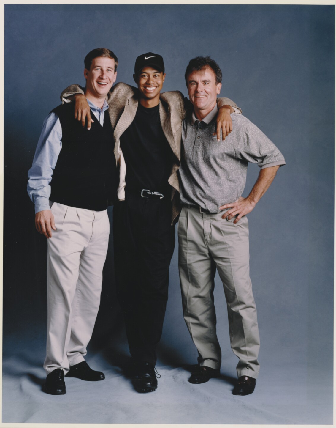 14. Hughes, IMG agent Clarke Jones, and their client, Tiger Woods pc Norton Family Archive (gift from Nike).jpeg