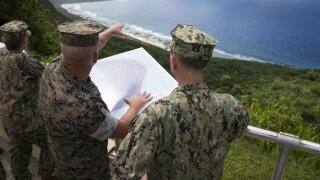 Soldiers at Andersen Air Force Base, Guam