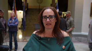 Lyndsay Alt was presented with the Montana Governor’s Veteran Commendation on April 15