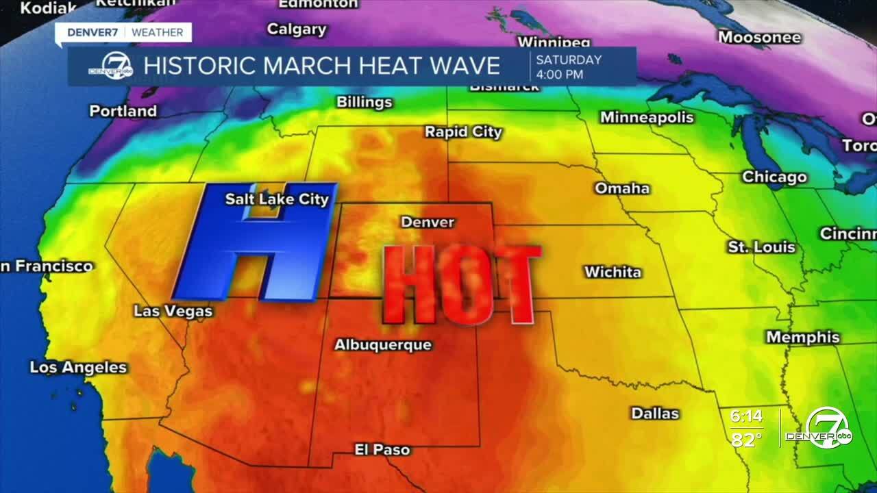 Scorching Dome of High Pressure Moves into Colorado