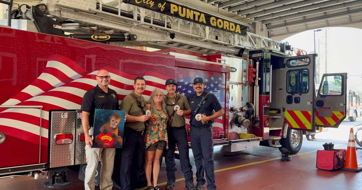 Grateful Monkey Owner Thanks Firefighters for Heroic Efforts
