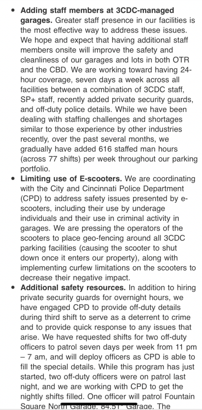 3CDC email parking garages