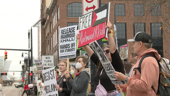 Protestors out in full force