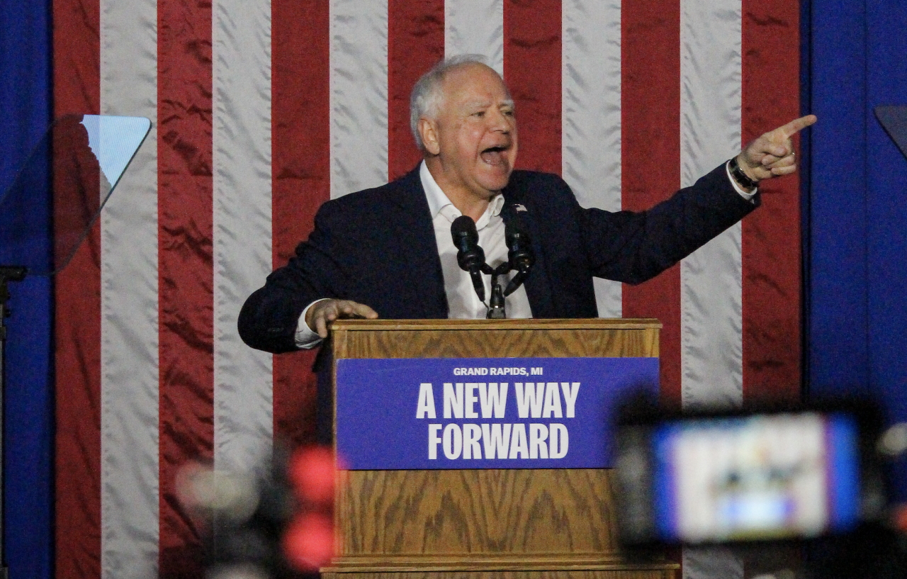 Tim Walz in Grand Rapids