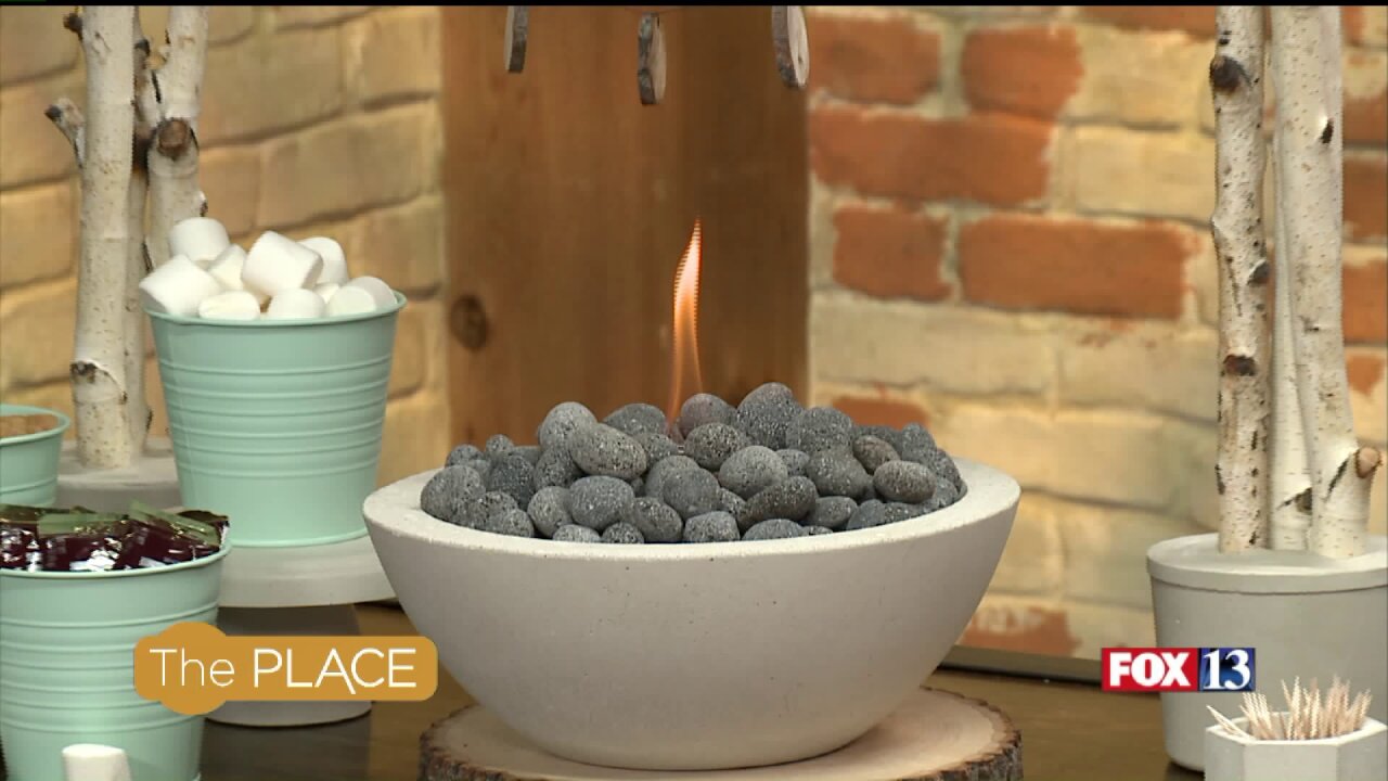 How to make a concrete fire bowl for s’mores roasting