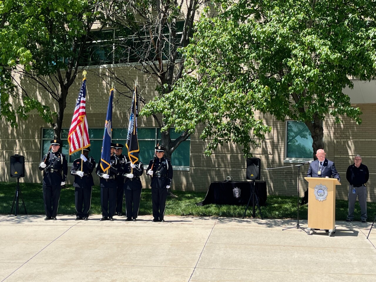 Memorial ceremony for Officer Michael Mosher