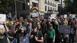 "No Kings" protest in Richmond, Virginia, on Saturday, Oct. 18. 2025.