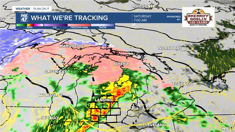 Showers and storms begin after sunset today with heavy rainfall rates and storms continuing the majority of the day Saturday