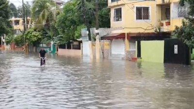 Flooding in the Dominican Republic from Tropical Storm Imelda