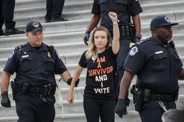 Photos: Protesters gather to oppose Kavanaugh confirmation
