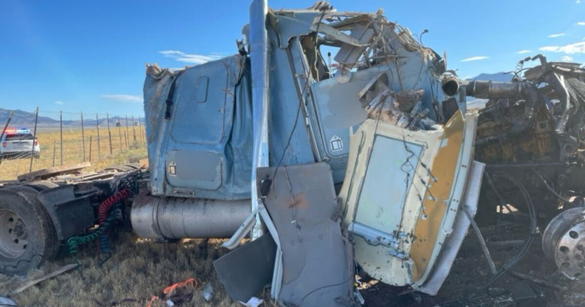 Truck driver killed in crash between 2 semis on I-15