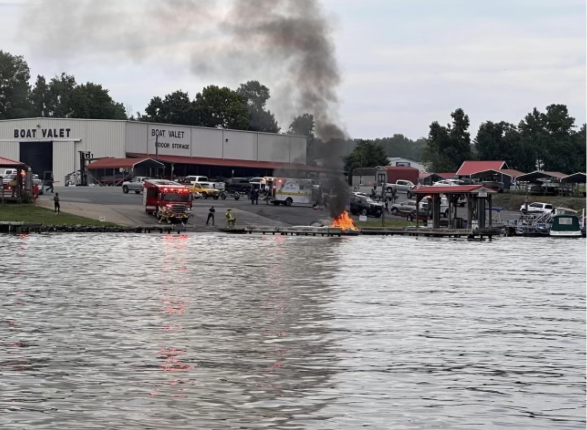 Lake Anna Boat Fire July 5, 2024 