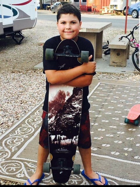 Ozark with Skateboard